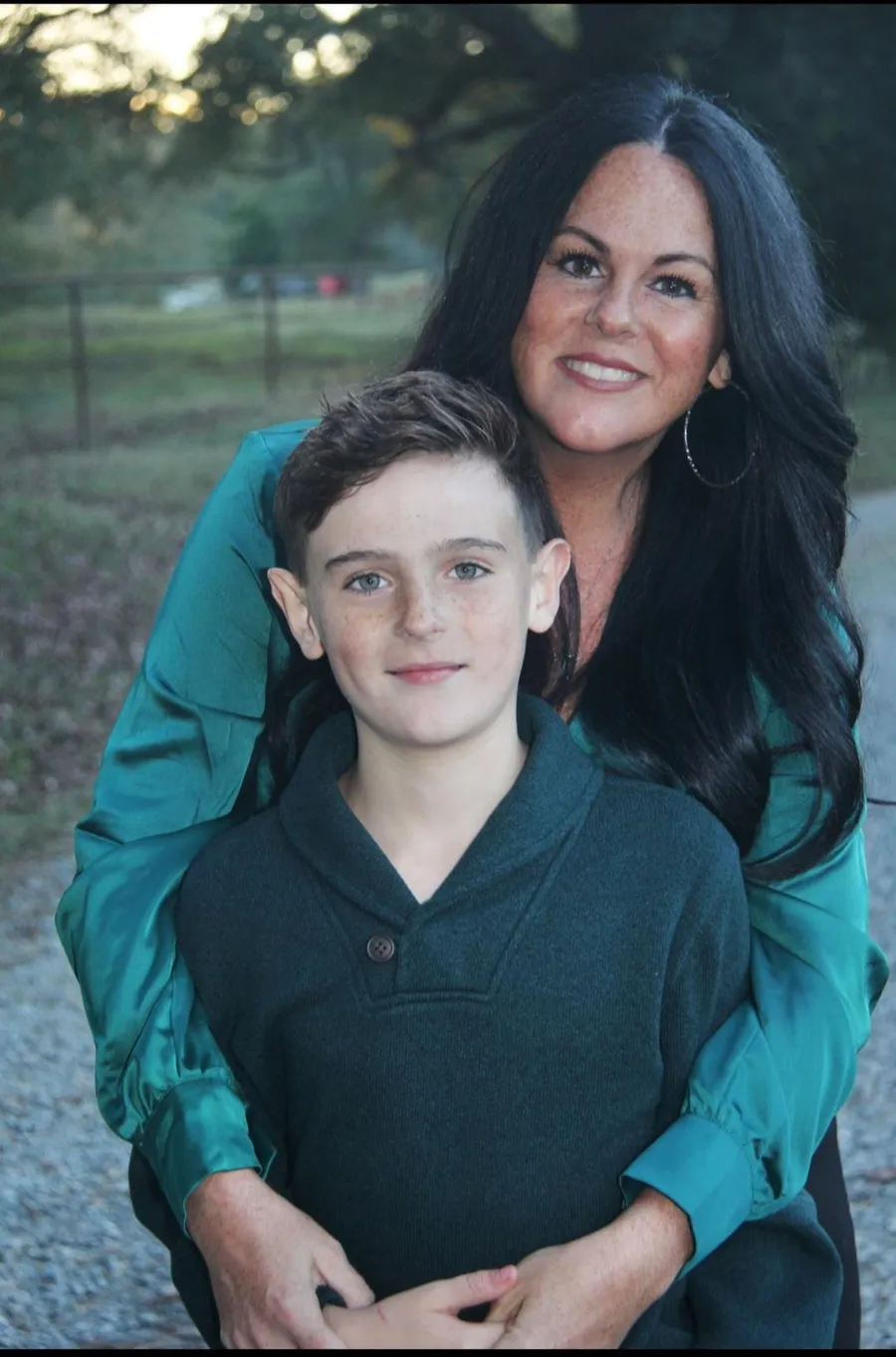 Hayes with his mom